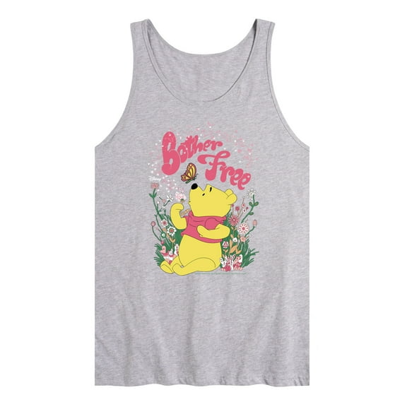 Winnie the Pooh - Sitting in a Field of Flowers - Bother Free - Men's Jersey Tank Top