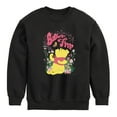 thumbnail image 1 of Winnie the Pooh - Sitting in a Field of Flowers - Bother Free - Toddler And Youth Crewneck Fleece Sweatshirt, 1 of 4