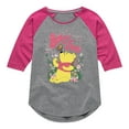 thumbnail image 1 of Winnie the Pooh - Sitting in a Field of Flowers - Bother Free - Toddler And Youth Girls Raglan Graphic T-Shirt, 1 of 4