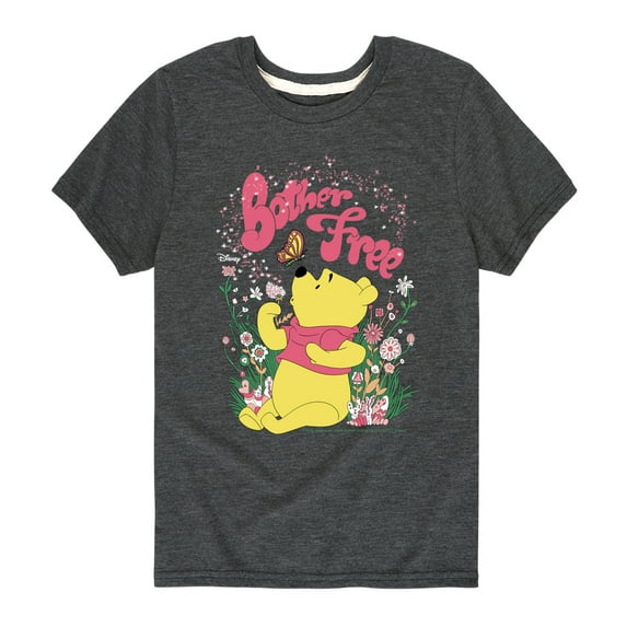 Winnie the Pooh - Sitting in a Field of Flowers - Bother Free - Toddler And Youth Short Sleeve Graphic T-Shirt