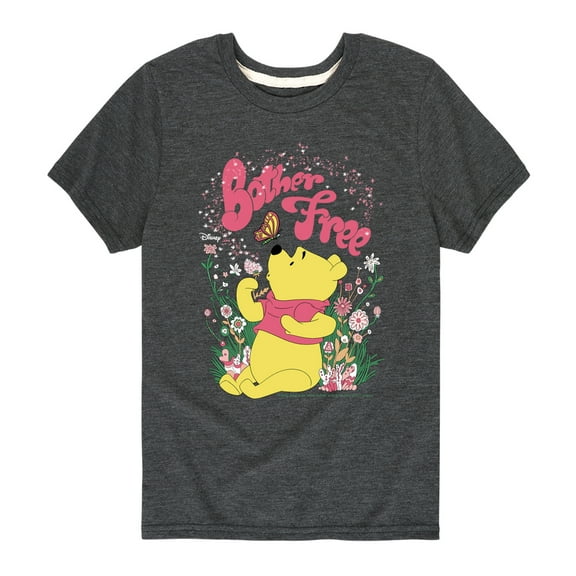 Winnie the Pooh - Sitting in a Field of Flowers - Bother Free - Toddler And Youth Short Sleeve Graphic T-Shirt