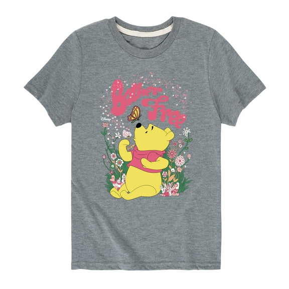 Winnie the Pooh - Sitting in a Field of Flowers - Bother Free - Toddler And Youth Short Sleeve Graphic T-Shirt