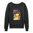 thumbnail image 1 of Winnie the Pooh - Sitting in a Field of Flowers - Bother Free - Women's Lightweight French Terry Long Sleeve Shirt, 1 of 4