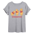 thumbnail image 1 of Winnie the Pooh - Snacksercise - Juniors Oversized Graphic T-Shirt, 1 of 4