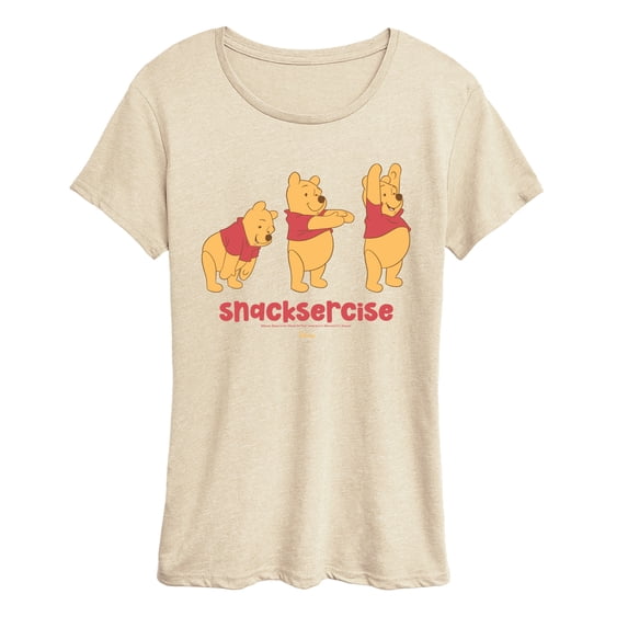 Winnie the Pooh - Snacksercise - Women's Short Sleeve Graphic T-Shirt