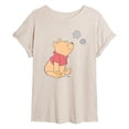 thumbnail image 1 of Winnie the Pooh - Snowflakes - Juniors Oversized Graphic T-Shirt, 1 of 5