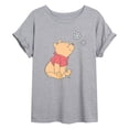 thumbnail image 1 of Winnie the Pooh - Snowflakes - Juniors Oversized Graphic T-Shirt, 1 of 5