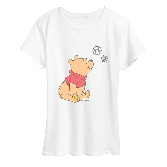 Winnie the Pooh - Snowflakes Short Sleeve Graphic T-Shirt