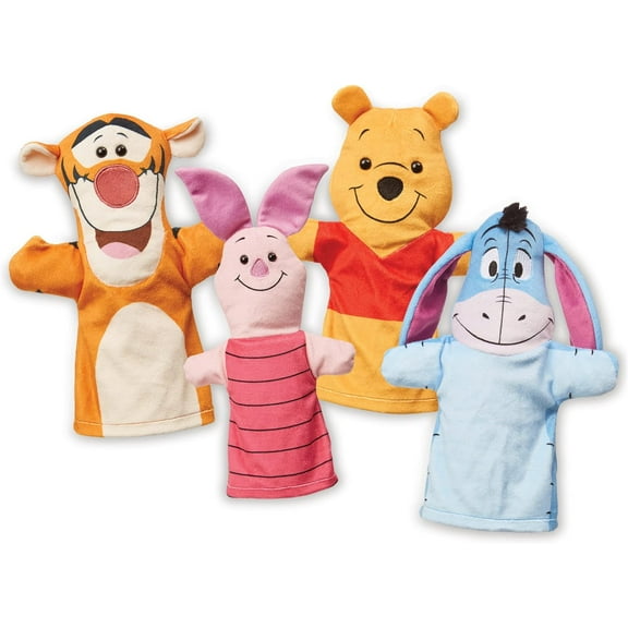 Winnie the Pooh Soft & Cuddly Hand Puppets Toys For Kids Ages 2+