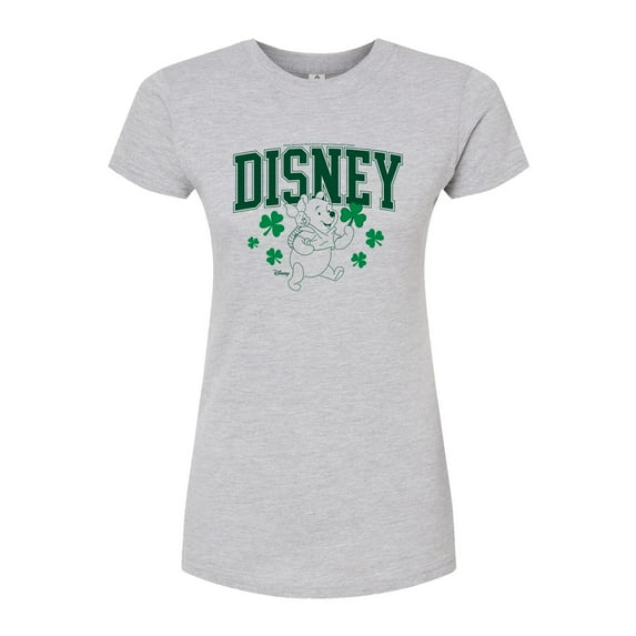 Winnie the Pooh - St Patricks Day - Juniors Fitted Graphic T-Shirt