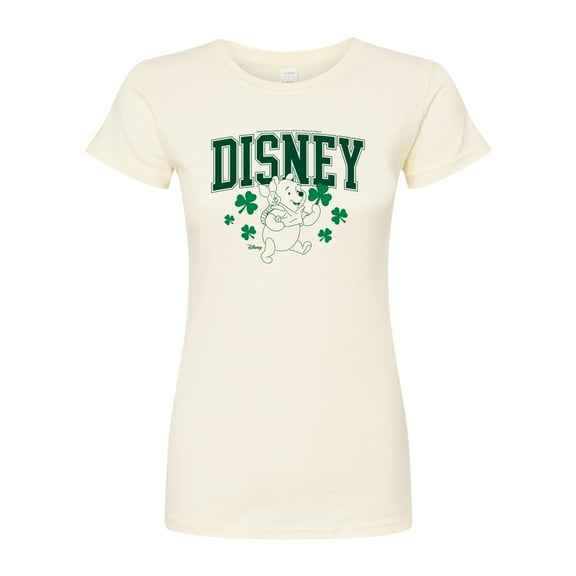 Winnie the Pooh - St Patricks Day - Juniors Fitted Graphic T-Shirt