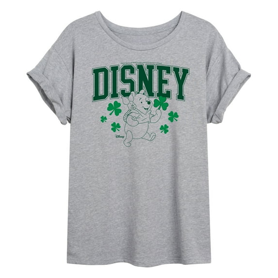 Winnie the Pooh - St Patricks Day - Women's Oversized Graphic T-Shirt