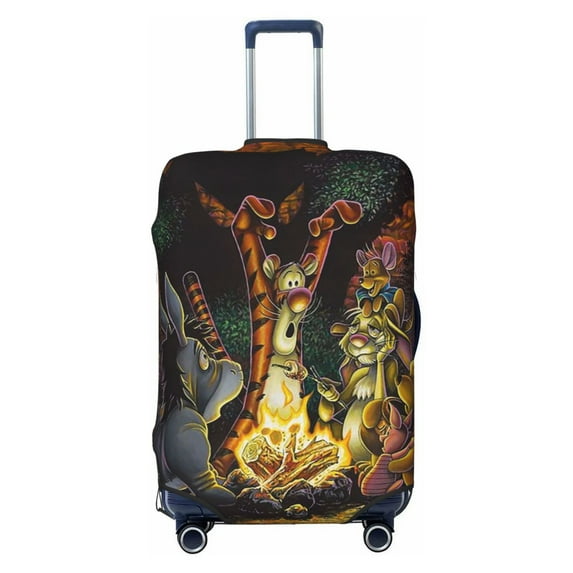 Winnie the Pooh Suitcase Cover Elastic Washable Luggage Protector Anti-Scratch Suitcase Cover For Travel Business