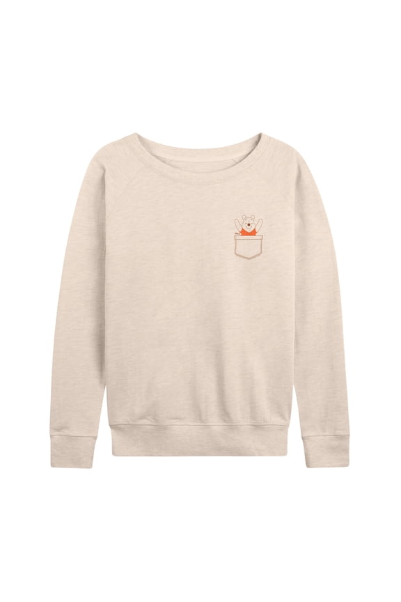 - Surprise Out of Your Pocket - Women's Lightweight French Terry Long Sleeve Shirt