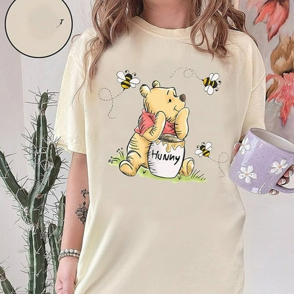 Winnie the Pooh TShirt Collection for Disney Family Trips,Military Green color,size 5XL