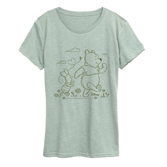 Winnie the Pooh - Taking a Stroll - Women's Short Sleeve Graphic T-Shirt