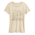 thumbnail image 1 of Winnie the Pooh - Taking a Stroll Women's Short Sleeve Graphic T-Shirt, 1 of 5