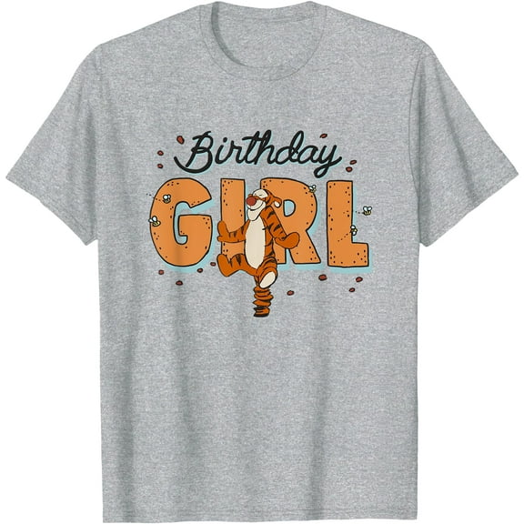 Winnie the Pooh Tigger Birthday Girl Buzzing Bees Unisex Softstyle T-Shirt for Men Women Kids