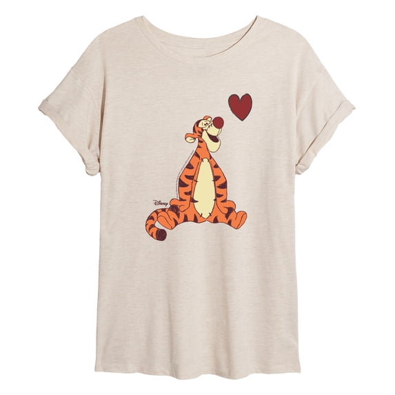 Winnie the Pooh - Tigger Heart Oversized Graphic T-Shirt
