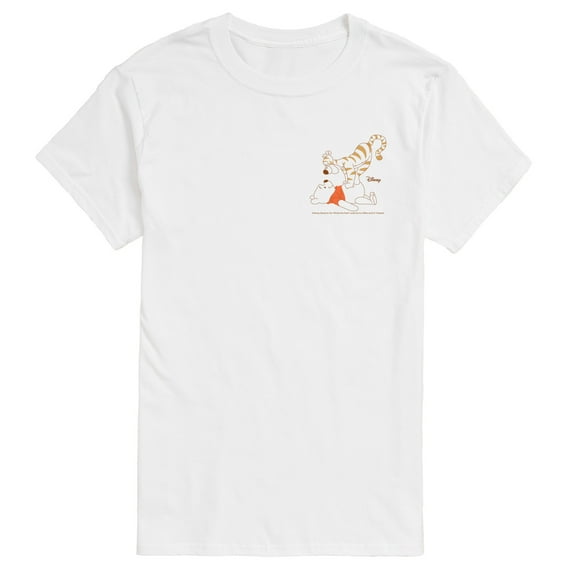 Winnie the Pooh - Tigger Jumps on Pooh - Men's Short Sleeve Graphic T-Shirt