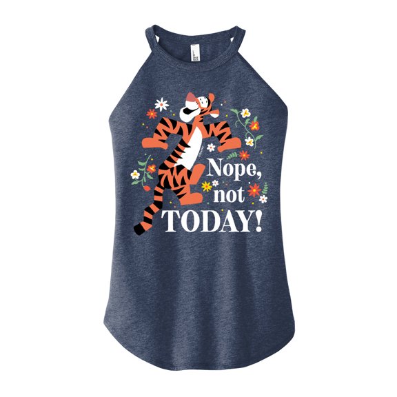Winnie the Pooh - Tigger - Nope, Not Today - Juniors High Neck Tank Top