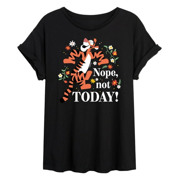 Winnie the Pooh - Tigger - Nope, Not Today - Juniors Ideal Flowy Muscle T-Shirt