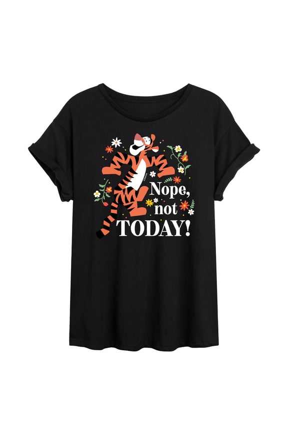 - Tigger - Nope, Not Today - Juniors Ideal Flowy Muscle T-Shirt