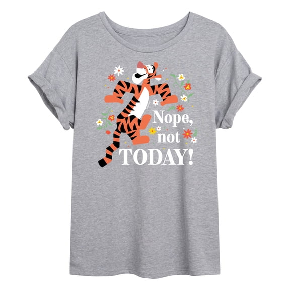 Winnie the Pooh - Tigger - Nope, Not Today - Juniors Ideal Flowy Muscle T-Shirt