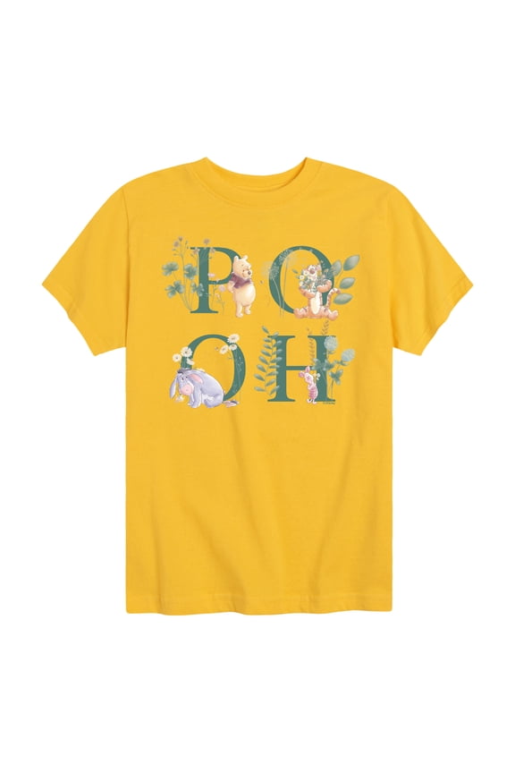 - Tigger, Piglet, Eeyore - Flowers Blooming - Toddler And Youth Short Sleeve Graphic T-Shirt