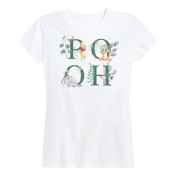 Winnie the Pooh - Tigger, Piglet, Eeyore - Flowers Blooming - Women's Short Sleeve Graphic T-Shirt