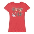thumbnail image 1 of Winnie the Pooh - Tigger, Piglet, Eeyore - Flowers Blooming - Women's Short Sleeve Graphic T-Shirt, 1 of 4