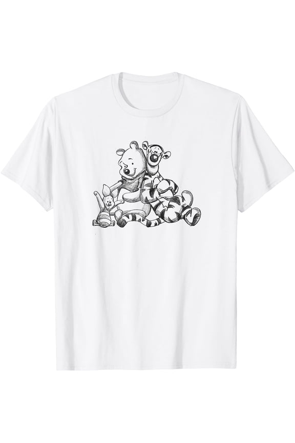 Winnie the Pooh Tigger Piglet Group Unisex Softstyle T-Shirt for Men Women Kids