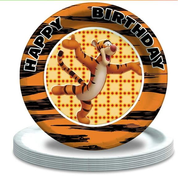 Winnie the Pooh Tigger Tiger Birthday Plates Disposable Dinnerware Party Supplies Decorations Tableware