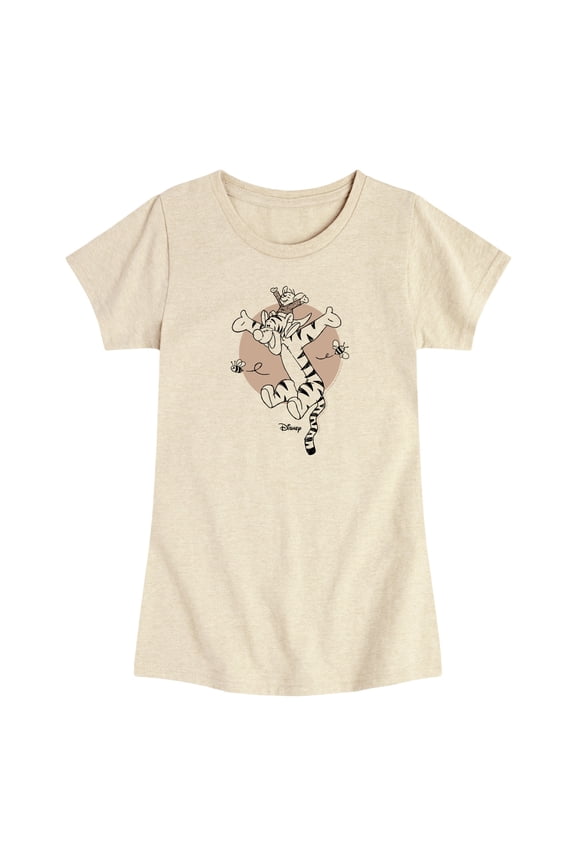 - Tigger and Roo - Toddler Girls Fitted Short Sleeve T-Shirt