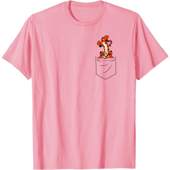Winnie the Pooh Tigger in My Pocket (Graphic Only) Unisex Softstyle T-Shirt for Men Women Kids,Light Pink Color,Size YXS