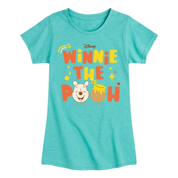 Winnie the Pooh - Toddler And Youth Girls Short Sleeve Graphic T-Shirt