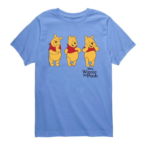 Winnie the Pooh - Triple Pooh - Youth Boys Short Sleeve Graphic T-Shirt