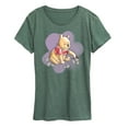 thumbnail image 1 of Winnie the Pooh -  Water Color Pooh Floral - Women's Short Sleeve Graphic T-Shirt, 1 of 4