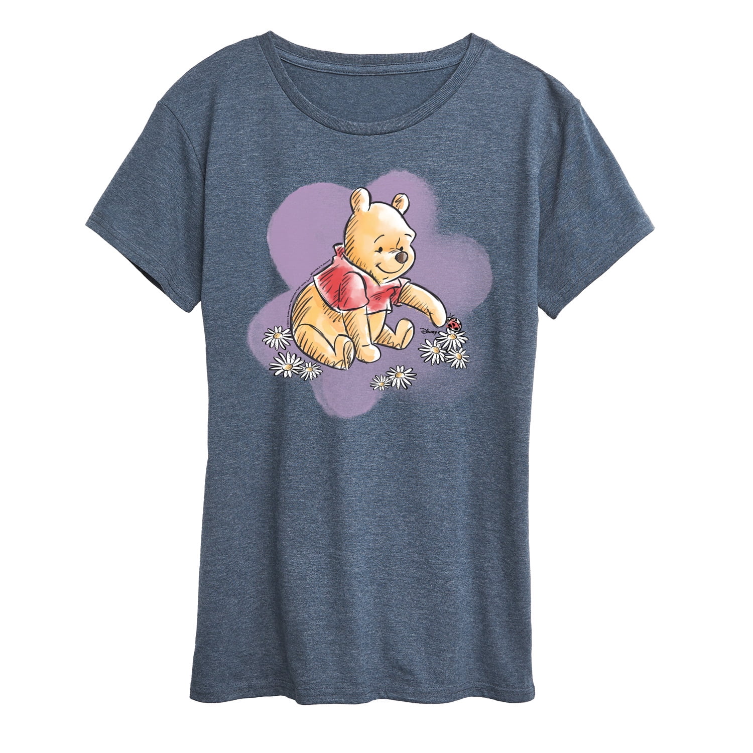 Winnie the Pooh - Water Color Pooh Floral - Women's Short Sleeve ...