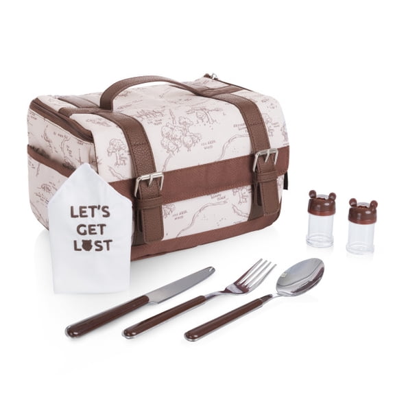Oniva Disney Winnie the Pooh - Lunch Bag with Picnic Set, (Winnie the Pooh Pattern)
