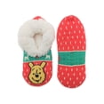 thumbnail image 1 of Winnie the Pooh, Women's 3D Cable Knit Chenille Slipper Socks, 1-Pack, Size 4-10, 1 of 4