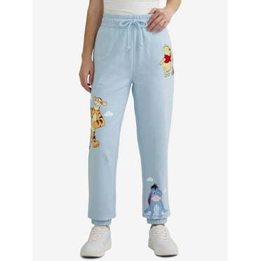 Winnie the Pooh Women’s Embroidered Graphic Joggers, Sizes XXS-XXL