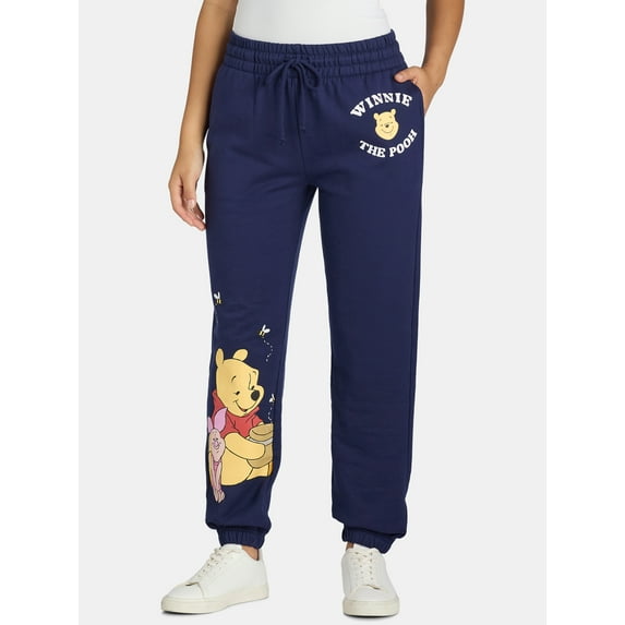 Winnie the Pooh Women's Graphic Joggers, 29" Inseam, Sizes XXS-XXL
