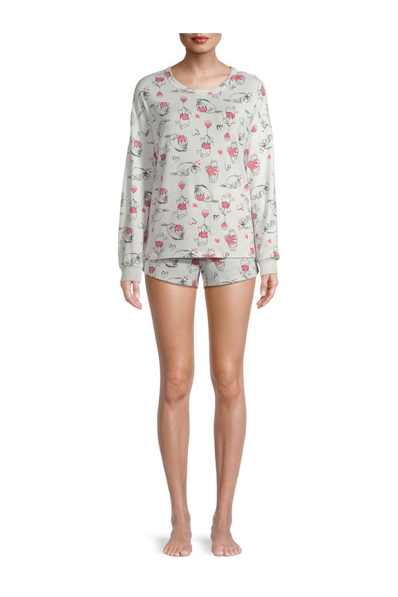 Winnie the Pooh Women's Shorty Pajama Set, 2-Piece