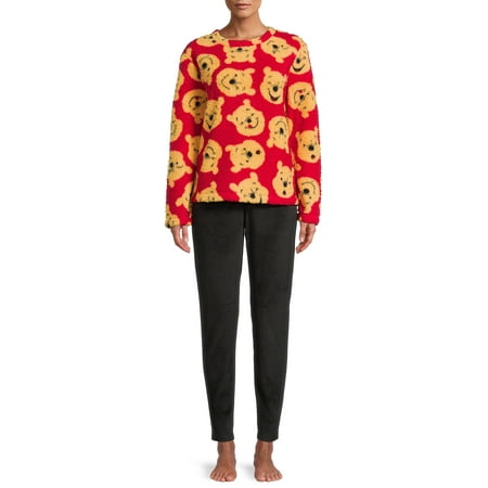 Winnie the Pooh Women's and Women's Plus License Pajamas 2 Piece Set