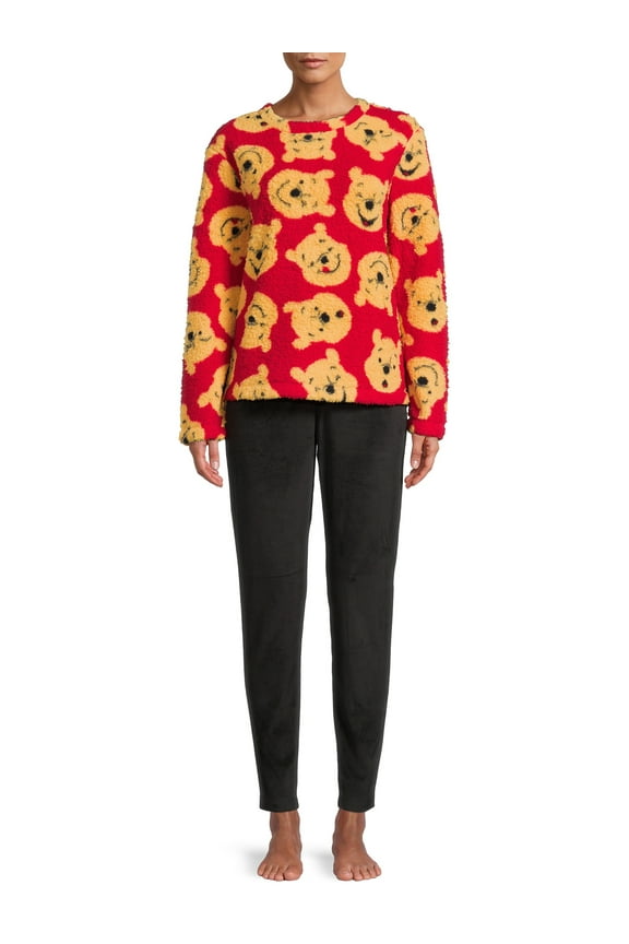 Winnie the Pooh Women's and Women's Plus License Pajamas 2 Piece Set