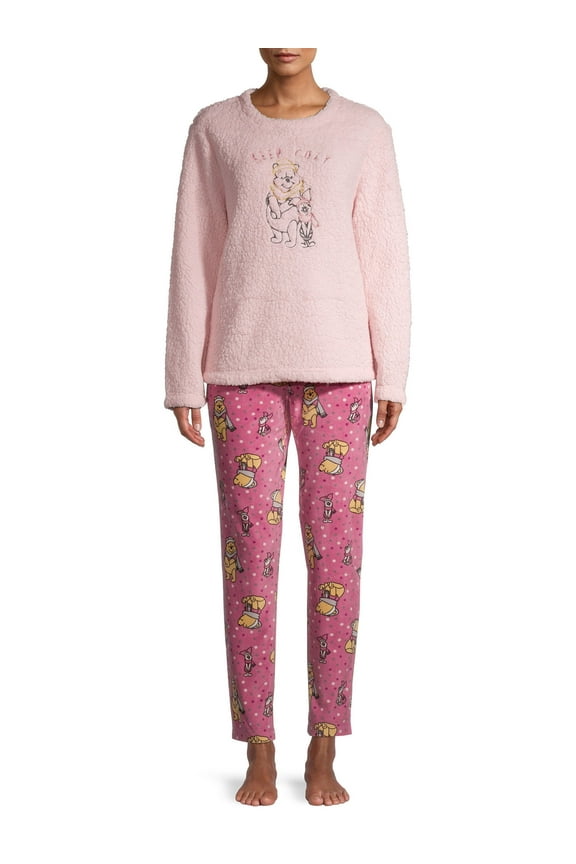 Winnie the Pooh Women's and Women's Plus Pajama Set, 2 Piece