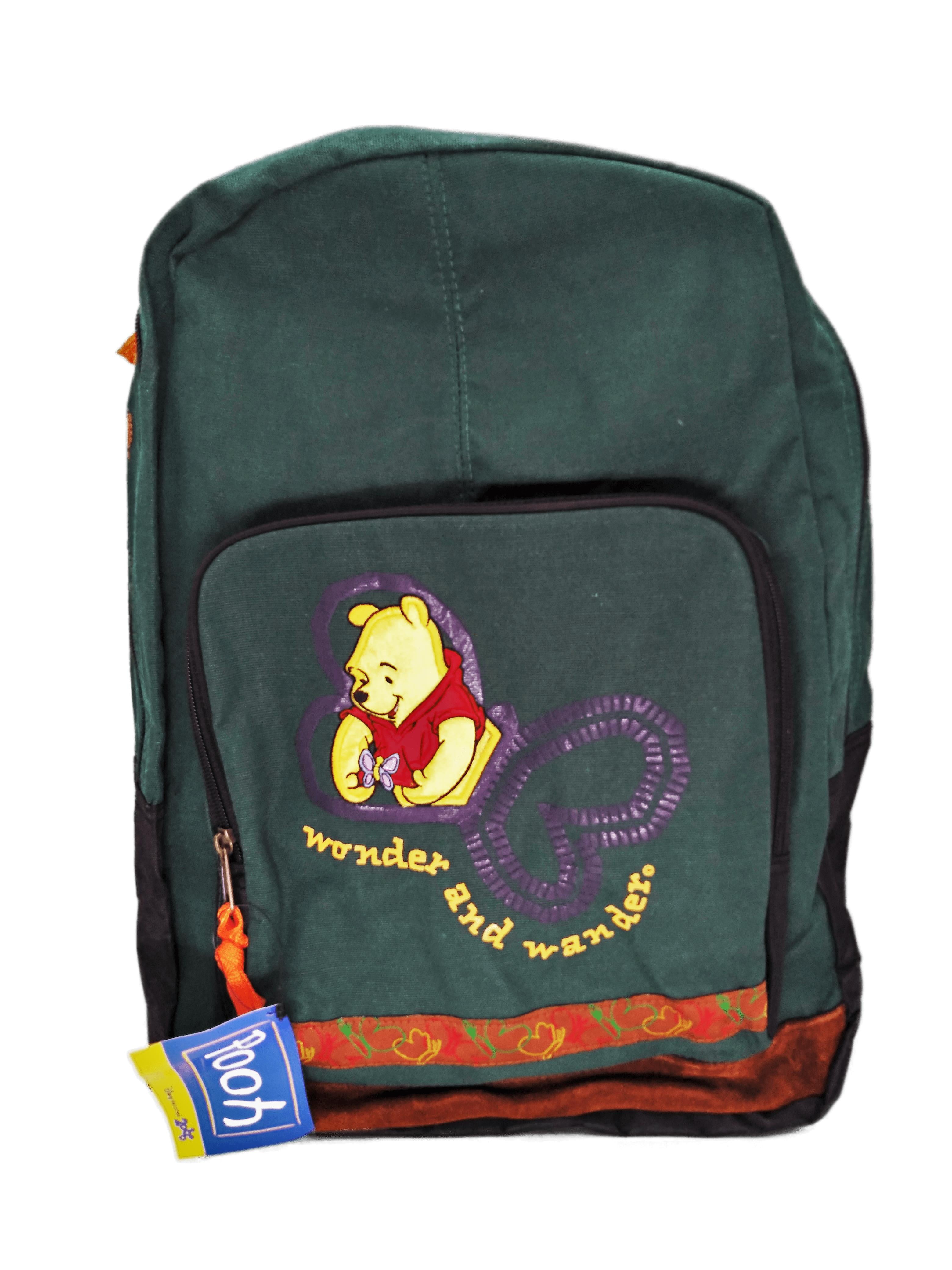 Winnie the Pooh Wonder and Wander Backpack Large Green Vintage
