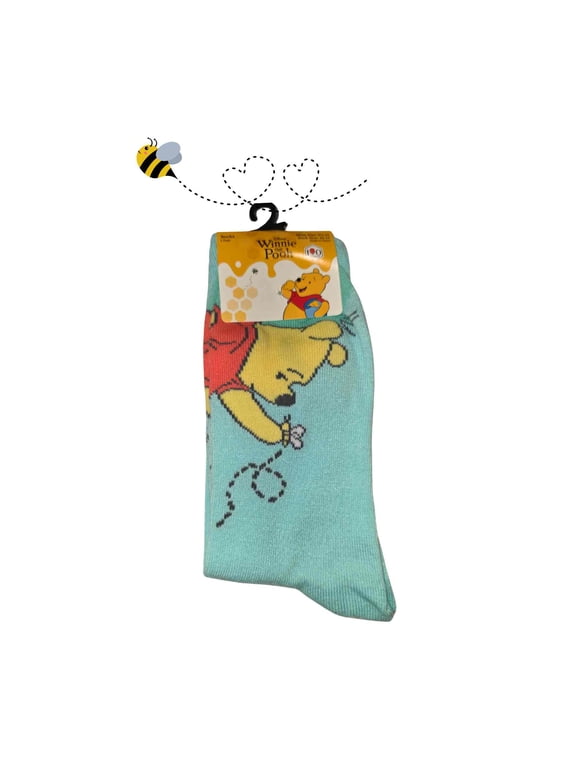 and Bee Crew Socks, Adult Size 10-13