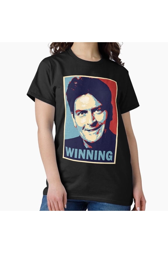 Winning By Charlie Sheen Funny Sarcastic Quote Retro Vintage Unisex T-Shirt Y3629, Up to Size 5XL